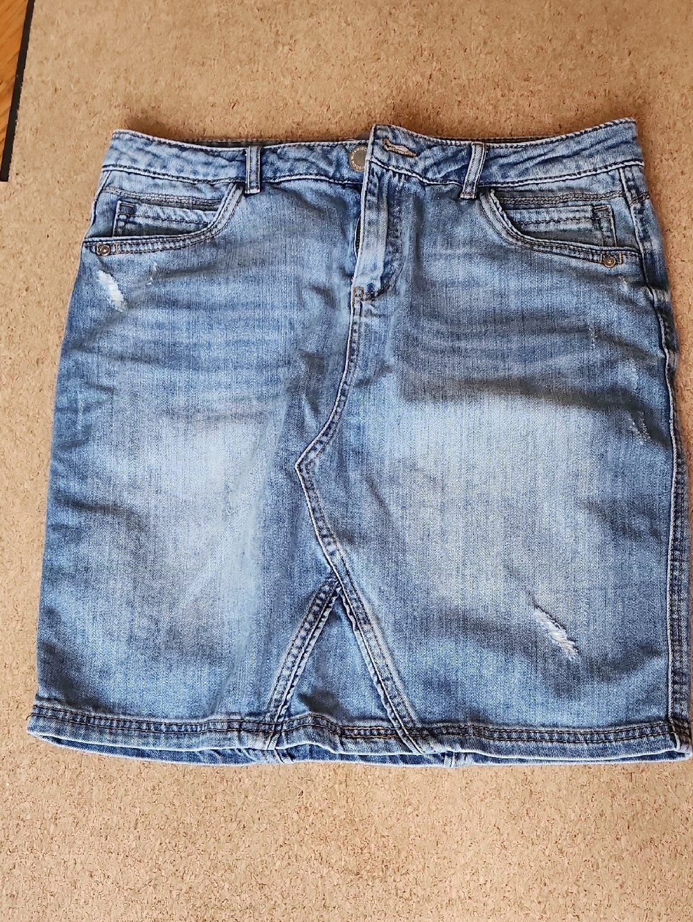 Wit & Wisdom Light Blue Denim Pencil Skirt